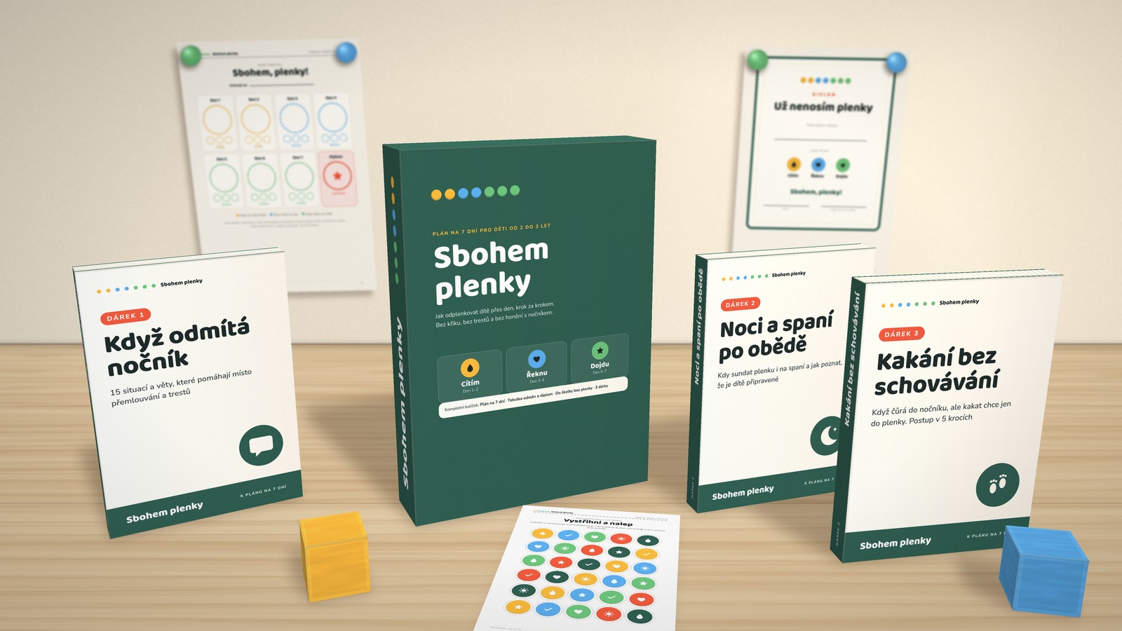 Sbohem plenky – plán na 7 dní s tabulkou odměn a třemi dárky
